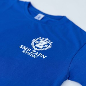 KOSZULKA BAWEŁNIANA SZKOŁA ROYAL BLUE SENIORSKA 190